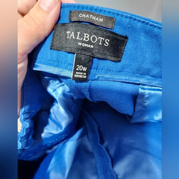 Talbots Woman Royal Blue Chatham Slim Ankle Pants in Size 20W (Wide) - Picture 9 of 12